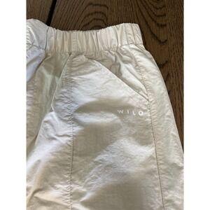 Wilo The Label Parachute Pants Cargo Cream Beige Size XS